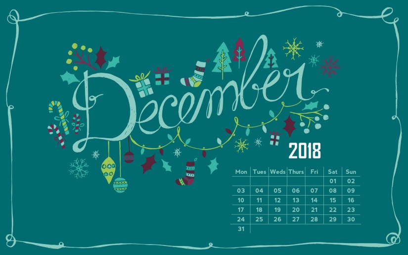 December-2018-Christmas-Theme-Calendar