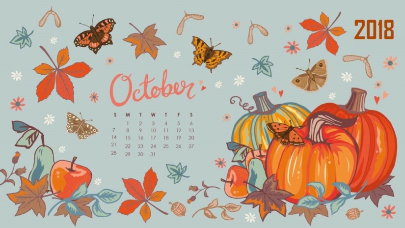 Download-October-2018-Calendar-Wallpaper